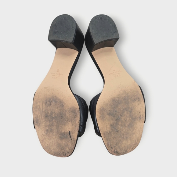 Kate Spade Pillow Sandal Women’s 9.5B Black Flats Quilted Slip On EU 40 - Picture 10 of 10